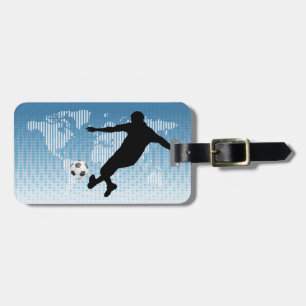 FOOTBALL PLAYER LUGGAGE TAG