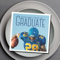 Football Player Photo Athlete Graduation Party