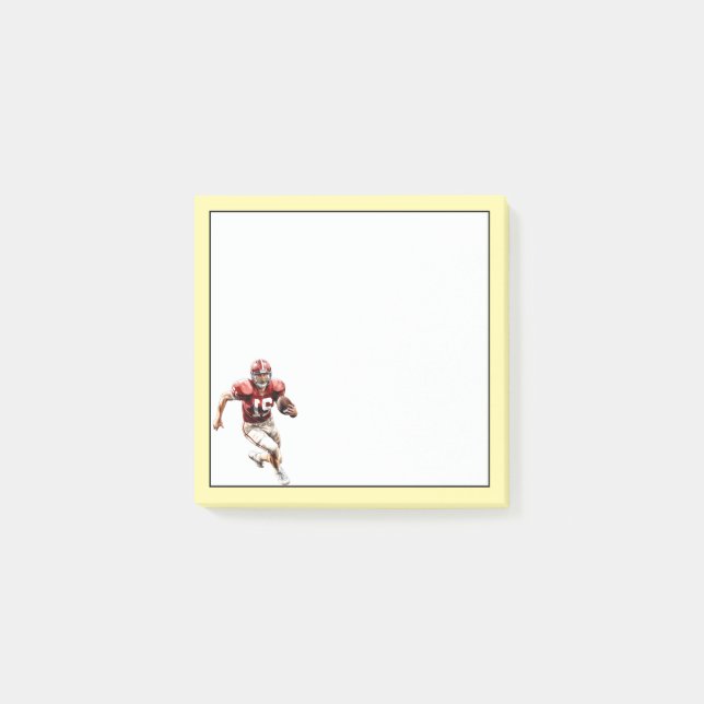 Football Player Post-it Notes (Front)
