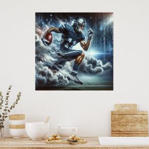 football player poster