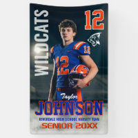 Football Player Senior Night Custom Photo Sports