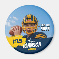 Football Player Senior Night Custom Photo Sports