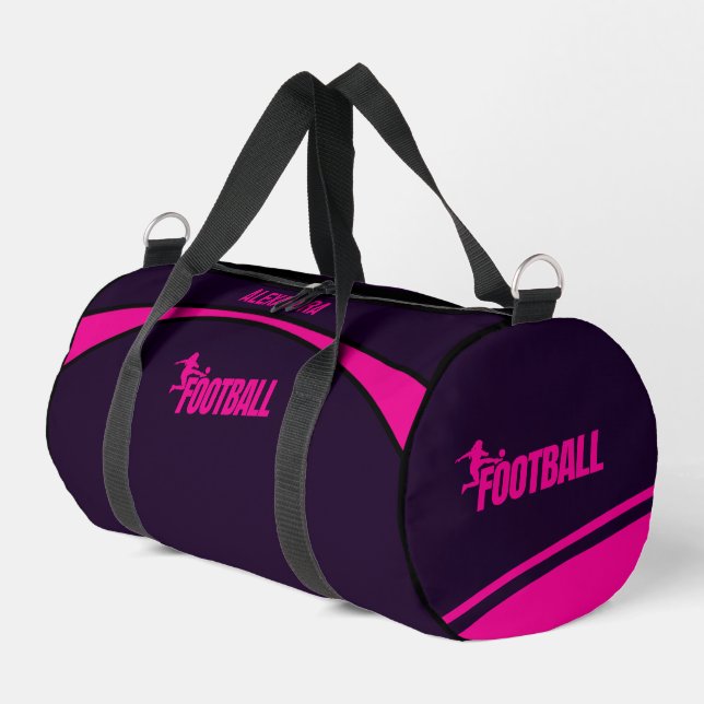 Football Player, Team, Birthday Gift    Duffle Bag (Left Corner)