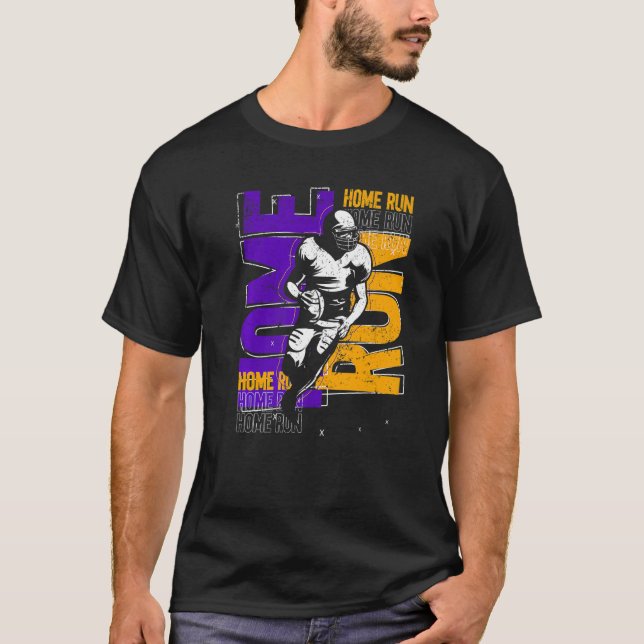 Football Player Touchdown American Football Homeru T-Shirt (Front)