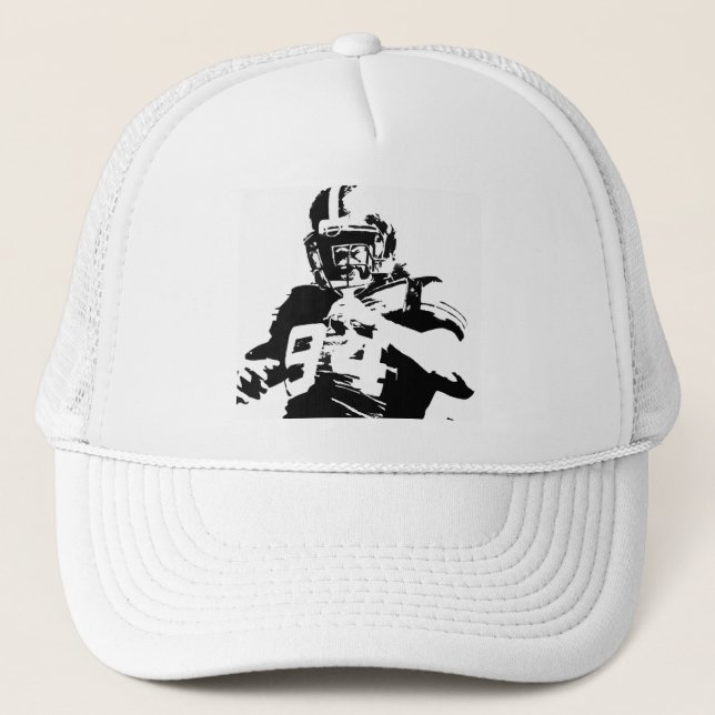 Football Player Trucker Hat  (Front)