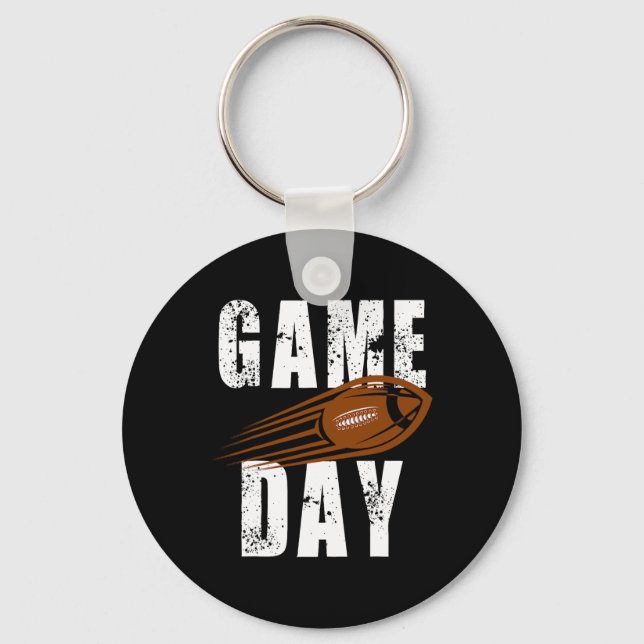 Football Player Vintage Tee  Key Ring (Front)