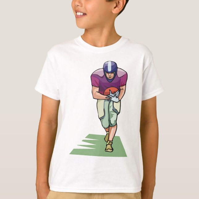 Football Player With The Ball T-Shirt (Front)