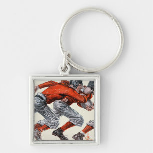 Football Players Key Ring