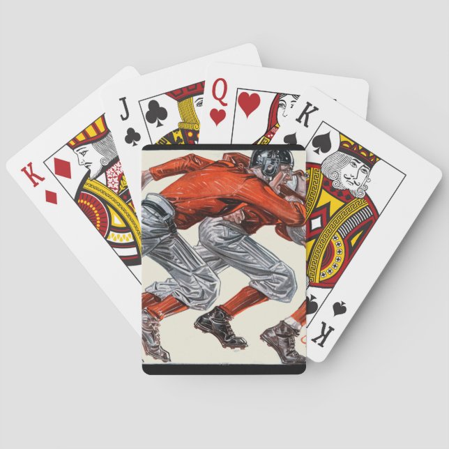 Football Players Playing Cards (Back)