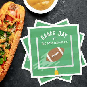 Football Point After Uprights Napkin