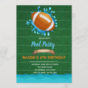 Football Pool Party invitation