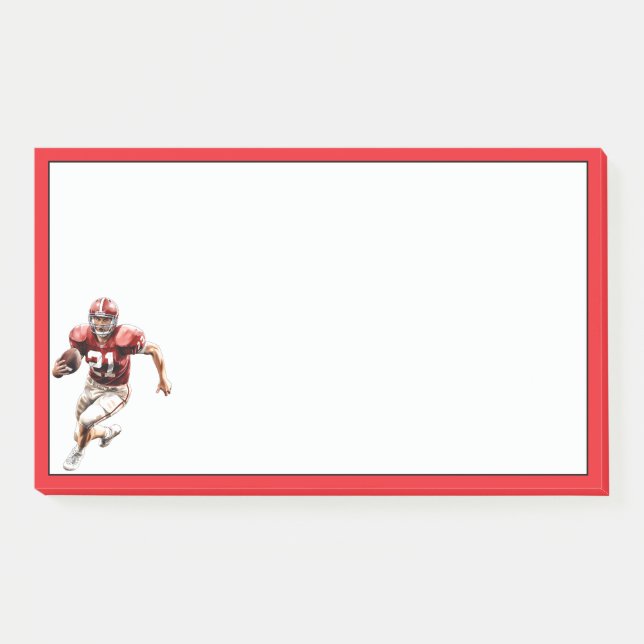 Football  post-it notes (Front)