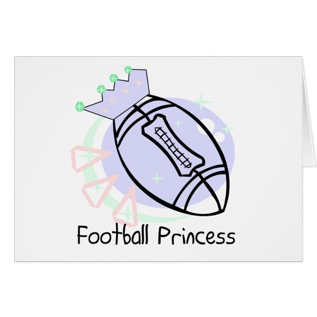 Football Princess Tshirts and Gifts (Front Horizontal)