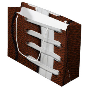 Football Print Pattern Background Large Gift Bag