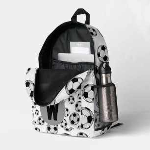 football  printed backpack