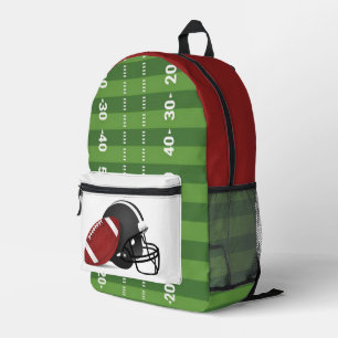 Football  printed backpack