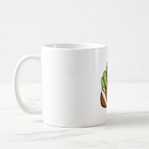 Football Pumpkin Face Coffee Mug