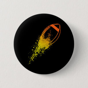 Football Quarterback Lineman Vintage Football Play 6 Cm Round Badge