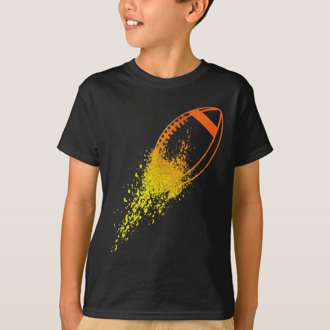 Football Quarterback Lineman Vintage Football Play T-Shirt (Front)