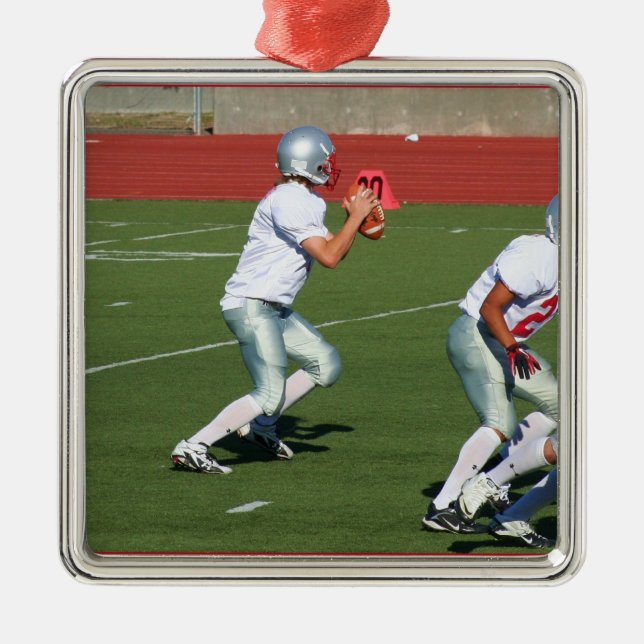 Football Quarterback ornament (Front)