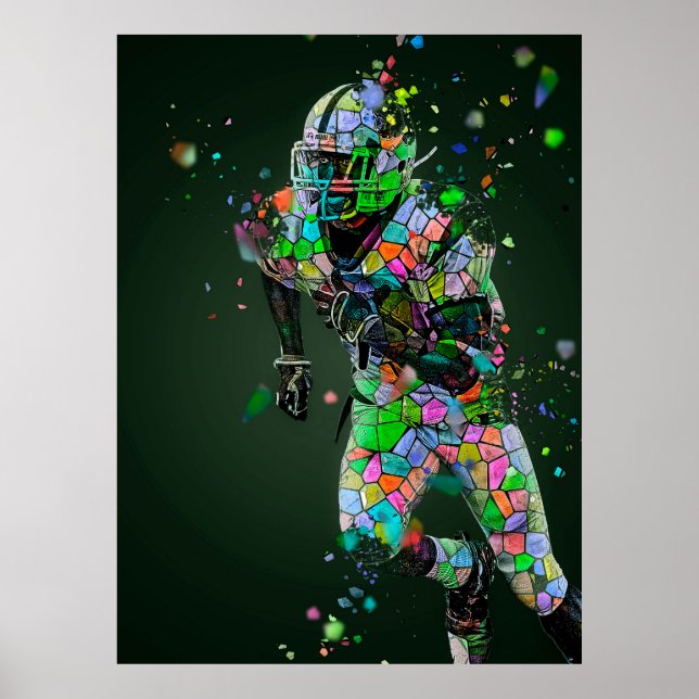 Football Quarterback Poster (Front)