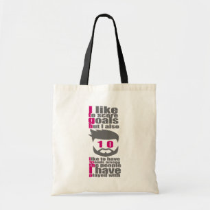 Football quote succes life tote bag