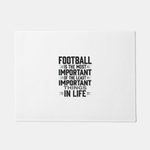 Football Quote Vintage Typography Shirt Design_1 Doormat