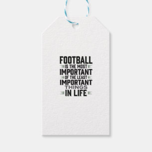 Football Quote Vintage Typography Shirt Design_1 Gift Tags