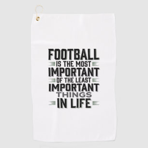 Football Quote Vintage Typography Shirt Design_1 Golf Towel