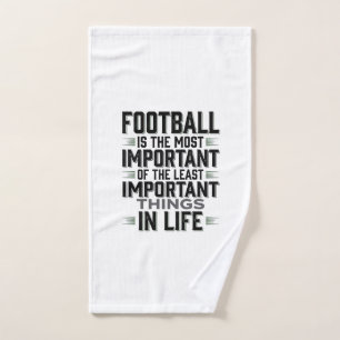 Football Quote Vintage Typography Shirt Design_1 Hand Towel