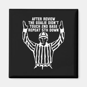 Football Referee Funny Sports Fan T Shirts Men Wom Magnet