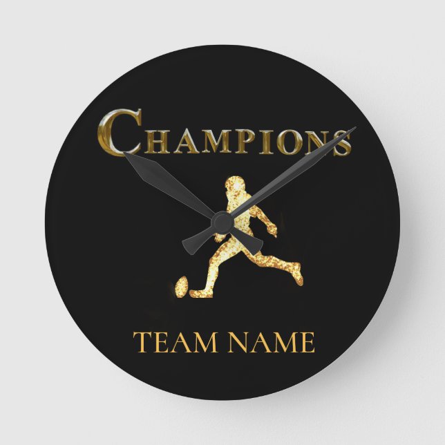 FOOTBALL ROUND CLOCK (Front)