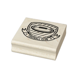 Football Rubber Stamp