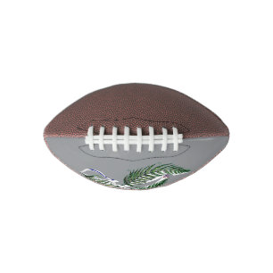 Football Rugby Ball NZ Aotearoa Fern Design