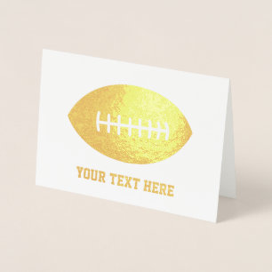 Football/Rugby Gold Foil Card