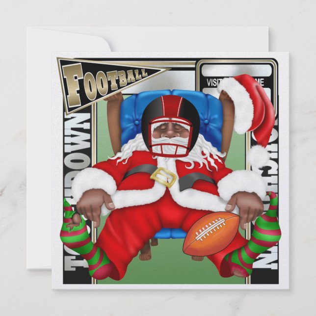 Football Santa - SRF Invitation (Front)
