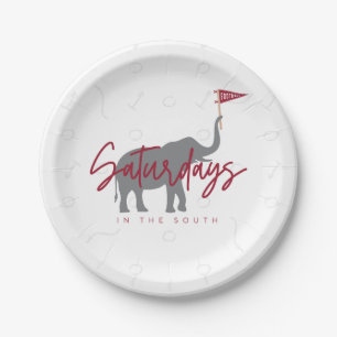 Football Saturdays in the South Paper Plates