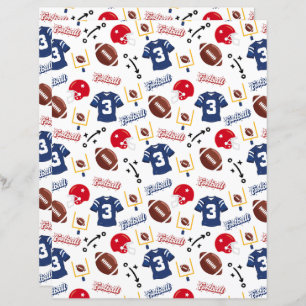 Football Scrapbook Paper