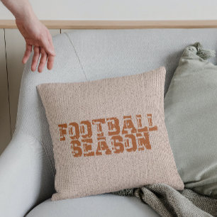 Football Season Typography Cushion