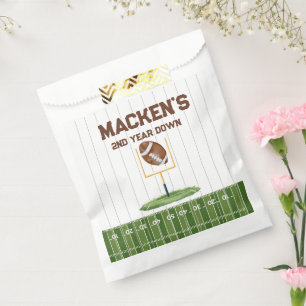 Football second year down boy birthday favour bags