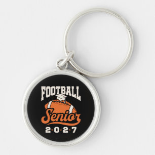 Football Senior 2027 Graduation Grad Key Ring