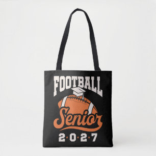 Football Senior 2027 Graduation Grad Tote Bag