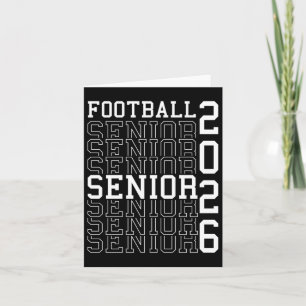 Football Senior Night Football Senior 2026 Graduat Card