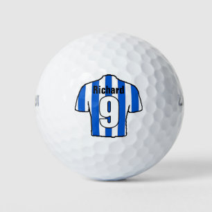 Football Shirt Design on Football Fan's Golf Balls