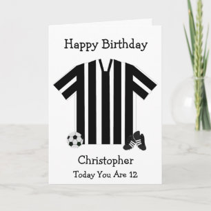Football Shirt Design Personalised Card