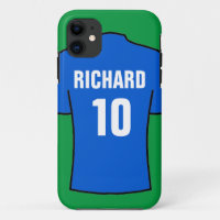 Football Shirt in Blue Case-Mate iPhone Case