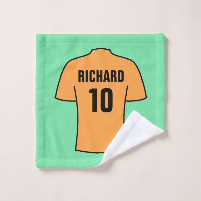 Football Shirt in Old Gold Wash Cloth (Wash Cloth)