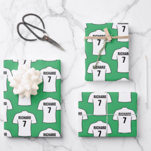 Football Shirt in White Wrapping Paper Sheets