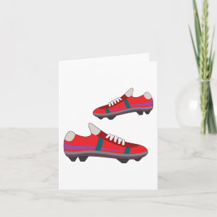 Football Shoes Note Cards