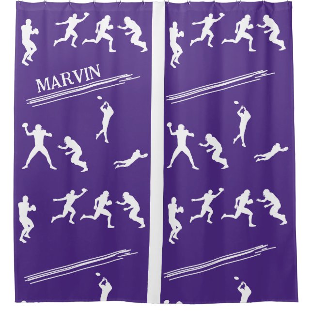 Football  shower curtain (Front)